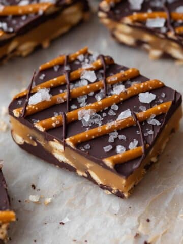 Salted Caramel Pretzel Bark Recipe