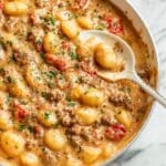 Ground Beef Gnocchi in Creamy Tomato Sauce Recipe