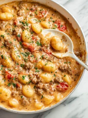 Ground Beef Gnocchi in Creamy Tomato Sauce Recipe
