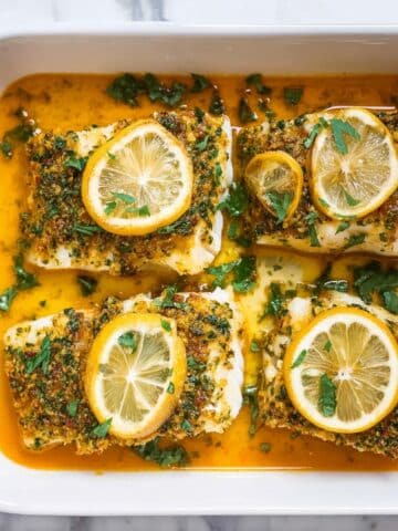 Garlic Butter Baked Cod Recipe