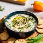 Roasted Garlic Whipped Feta Dip Recipe