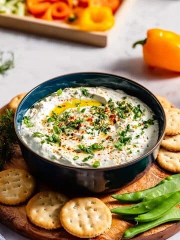 Roasted Garlic Whipped Feta Dip Recipe