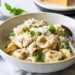 Cheese Tortellini in Garlic Butter Sauce Recipe