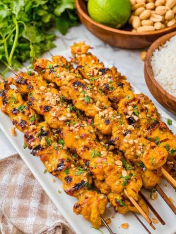 Thai Grilled Coconut Chicken Skewers Recipe