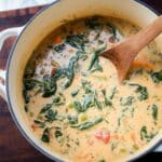 Vegan French Lentil Soup with Cashew Cream and Greens Recipe