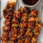 Air Fryer Chicken Skewers with Sweet Chili Glaze Recipe