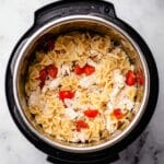 Instant Pot Bruschetta Chicken Pasta Recipe