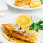 Halibut with Lemon Butter Sauce Recipe