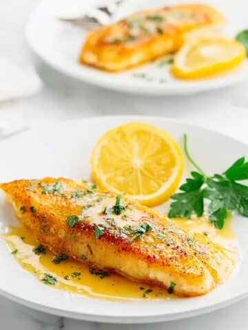 Halibut with Lemon Butter Sauce Recipe
