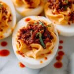 Spicy Thai Chili Garlic Deviled Eggs Recipe