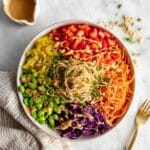 Spicy Thai Noodle Salad with Fresh Vegetables and Peanut Sauce Recipe