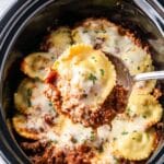 Easy (4-ingredient!) Slow Cooker Ravioli Lasagna Recipe