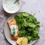 Creamy Dill Sauce for Salmon with Greek Yogurt Recipe