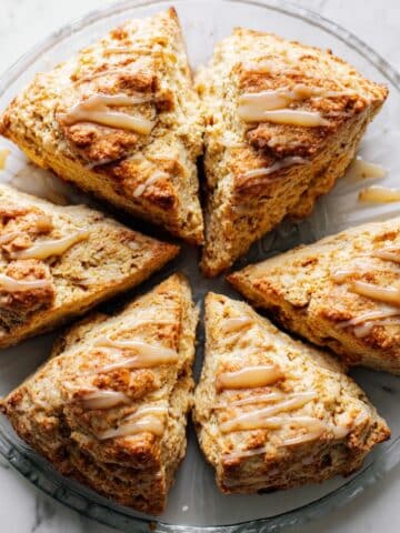Banana Scones with Cinnamon Maple Icing Recipe