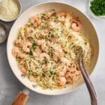 Angel Hair Pasta with Shrimp in Lemon Garlic Butter Recipe