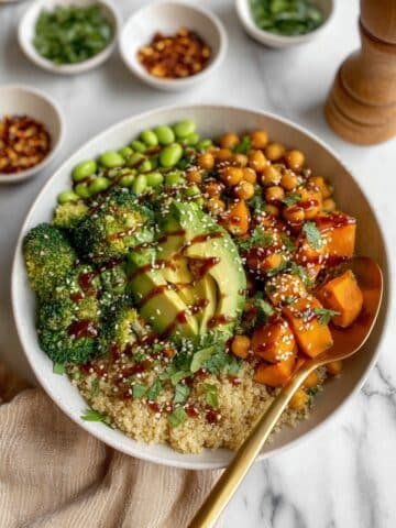 Thai Peanut Sweet Potato Bowl Recipe