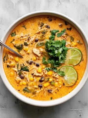 Easy Chicken, Poblano, and Black Bean Soup Recipe
