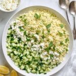 Lemonny Orzo Pasta Salad with Cucumber and Feta Recipe