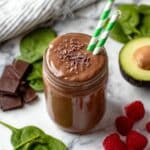 Chocolate Raspberry Smoothie with Avocado Recipe