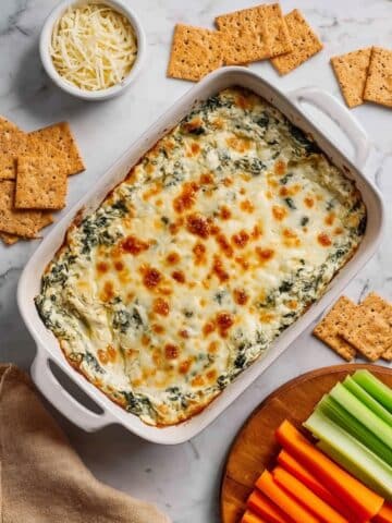 Healthy Protein Spinach Artichoke Dip Recipe