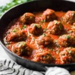 Mexican Chicken Meatballs with Roasted Chipotle Tomato Sauce Recipe