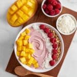 Raspberry Mango Smoothie Bowl Recipe