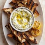 Lemon Herb Ricotta with Grilled Sourdough Bread Recipe
