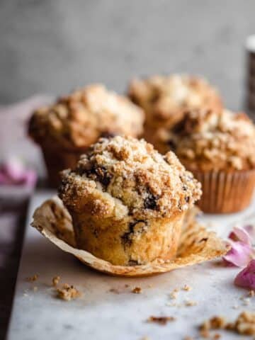 Better Than the Bakery Chocolate Chip Coffee Cake Muffins Recipe