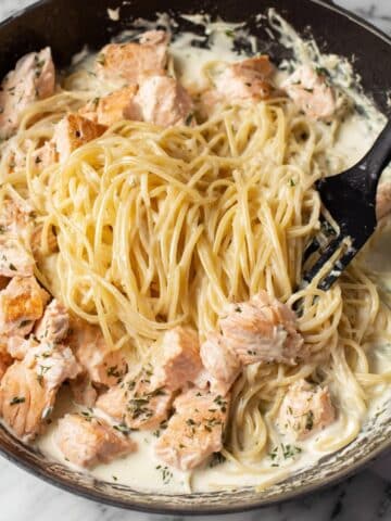 Lemon Dill Salmon Pasta Recipe