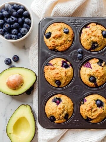 Moist Blueberry Avocado Muffins Recipe