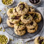 Dark Chocolate Chunk Pistachio Cookies Recipe