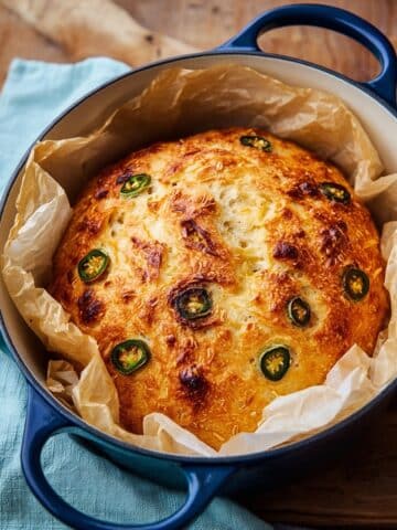 Jalapeno Cheddar Dutch Oven Bread Recipe
