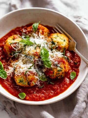 Malfatti (Italian Spinach Ricotta Dumplings in Napoli Sauce) Recipe
