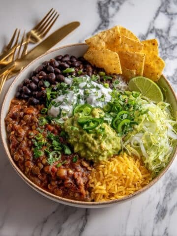 Chipotle Lentil Burrito Bowls Recipe