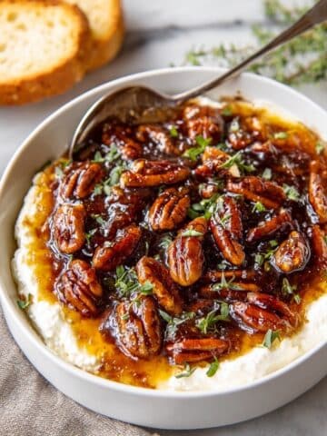 Baked Feta Dip with Fig Preserves and Toasted Pecans Recipe
