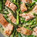 Creamy Salmon and Asparagus Pasta Recipe