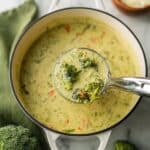 High Protein Broccoli Cheddar Soup Recipe