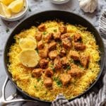 Chicken Shawarma Rice with White Sauce Recipe
