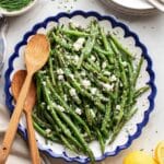 Grilled Green Bean Salad with Feta, Dill, and Chives Recipe