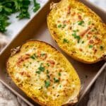 Chicken Alfredo Spaghetti Squash Recipe