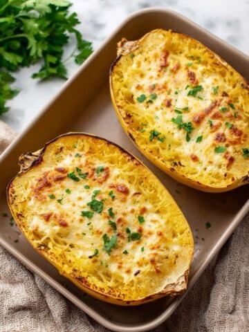 Chicken Alfredo Spaghetti Squash Recipe