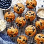 Oat Blueberry Cottage Cheese Muffins Recipe