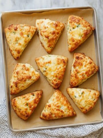 Zucchini Cheddar Cottage Cheese Scones Recipe