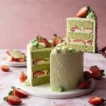 Matcha Strawberry Cake Recipe