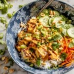 Grilled Peanut Chicken Bowls Recipe