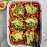 Easy Chicken Enchilada Stuffed Peppers Recipe