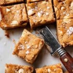 Decadent Brown Sugar Blondies with White Chocolate Chips and Toasted Walnuts Recipe