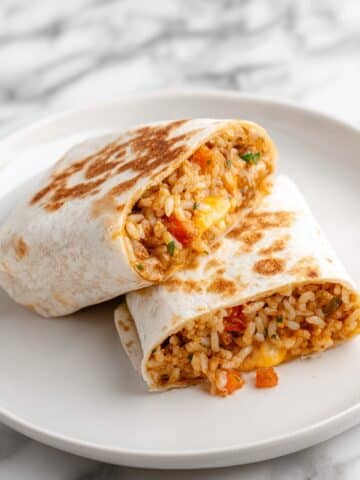 Cheesy Ground Chicken and Rice Burritos Recipe