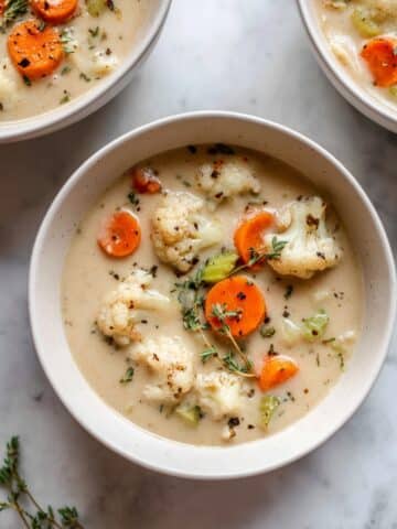 Creamy Roasted Cauliflower Chowder Recipe