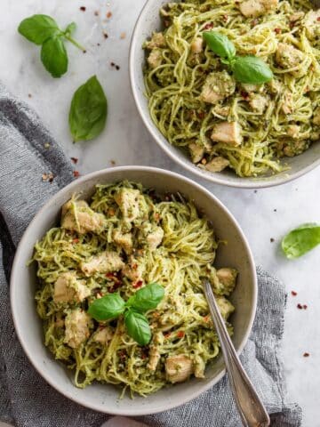 Chicken Pesto Spaghetti Squash Recipe